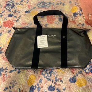 Coach Black Frangrance Tote Bag